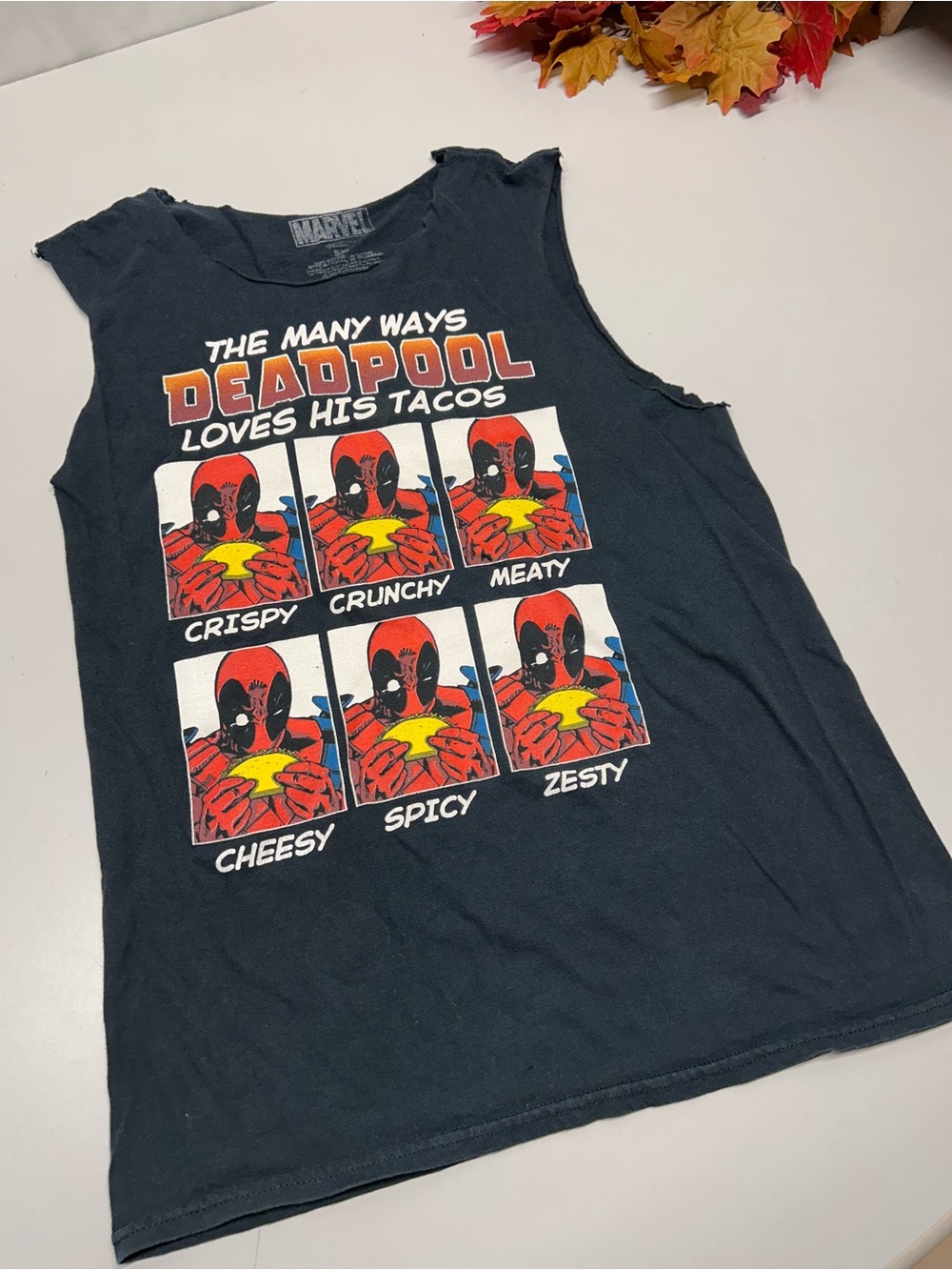 Marvel Deadpool Black Graphic Tank Top